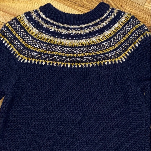 J. Crew X The Reeds Long Sleeve Cotton Blend Fair Isle Sweater Size Smalll - Picture 13 of 14